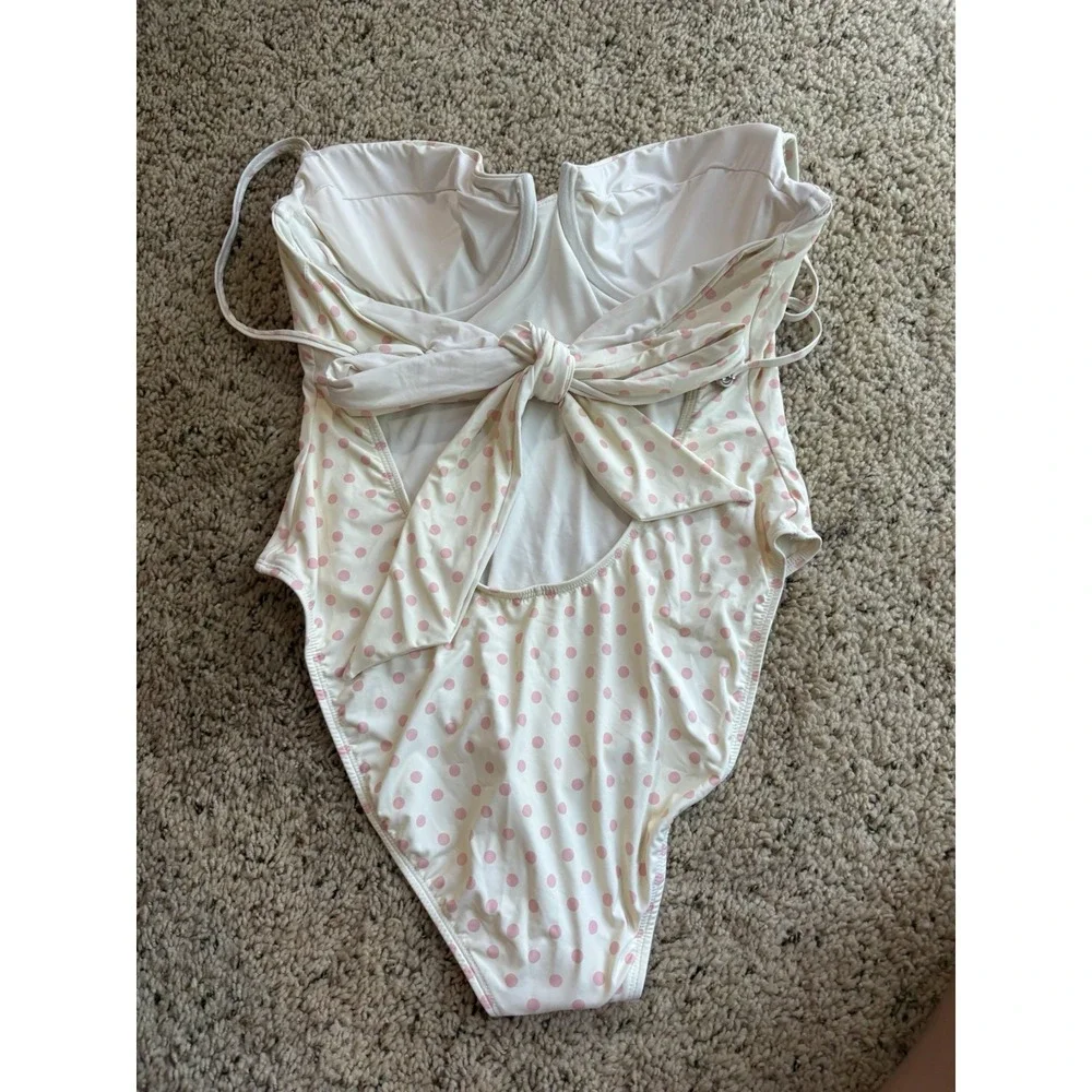 New Women's Polka Dot‎ One Piece Swimsuit Size Xl